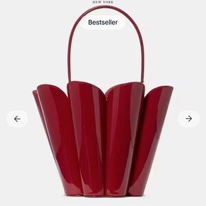 kate spade Red Patent Flower Mini Tote